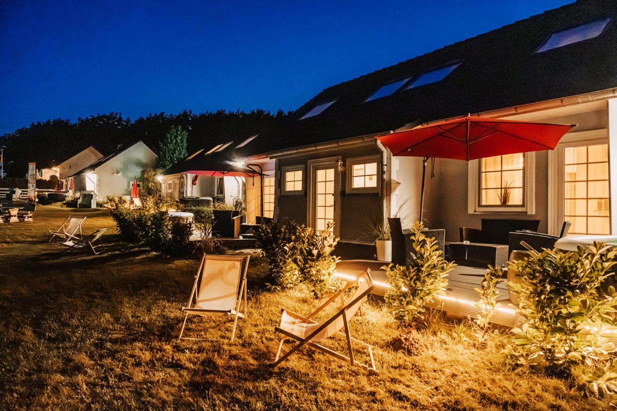 Ferienhaeuser Insel Usedom Haus Samara 8 - Blick Aufs Achterwasser! Whirlpool Und Sauna Lutow Exterior foto