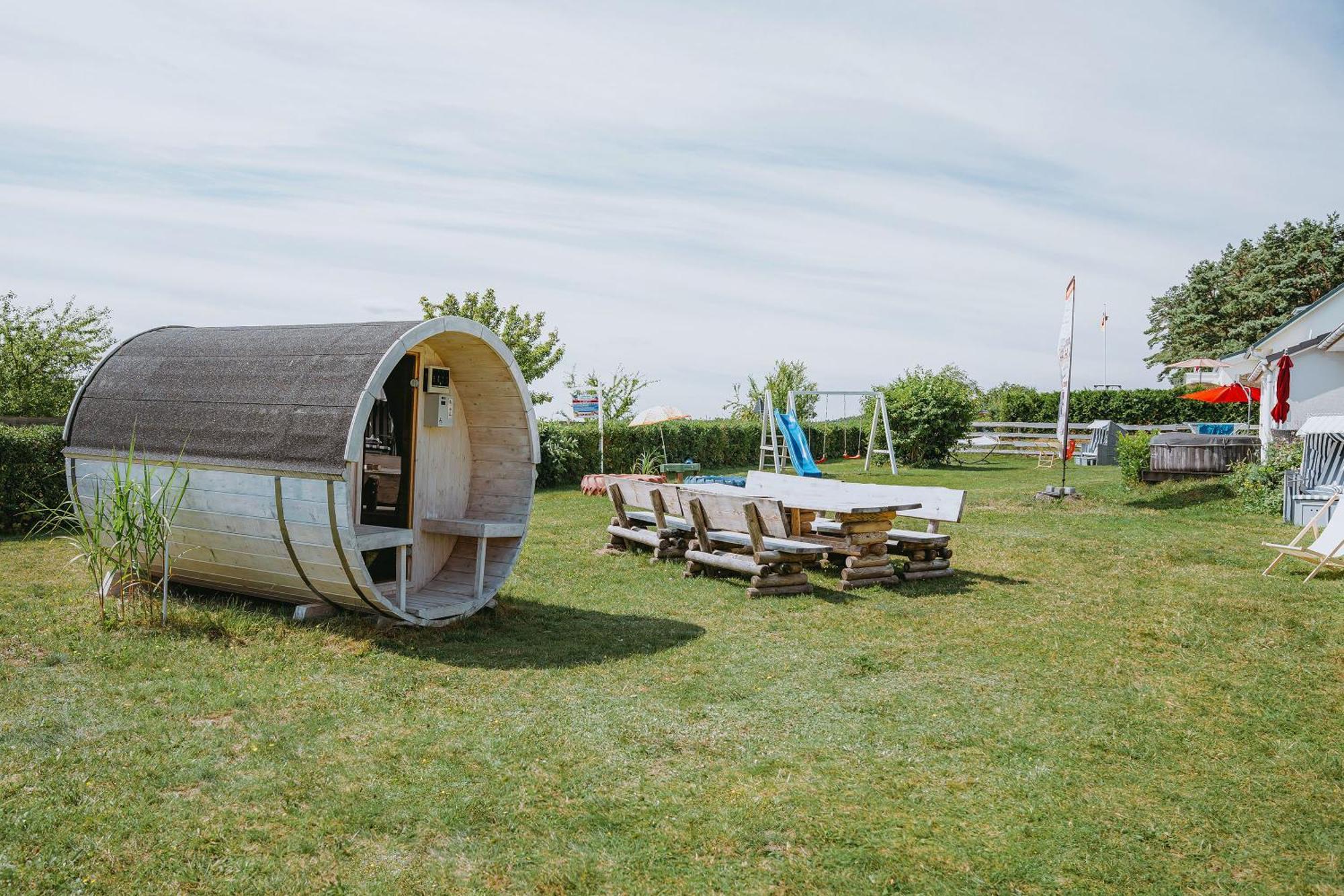 Ferienhaeuser Insel Usedom Haus Samara 8 - Blick Aufs Achterwasser! Whirlpool Und Sauna Lutow Exterior foto
