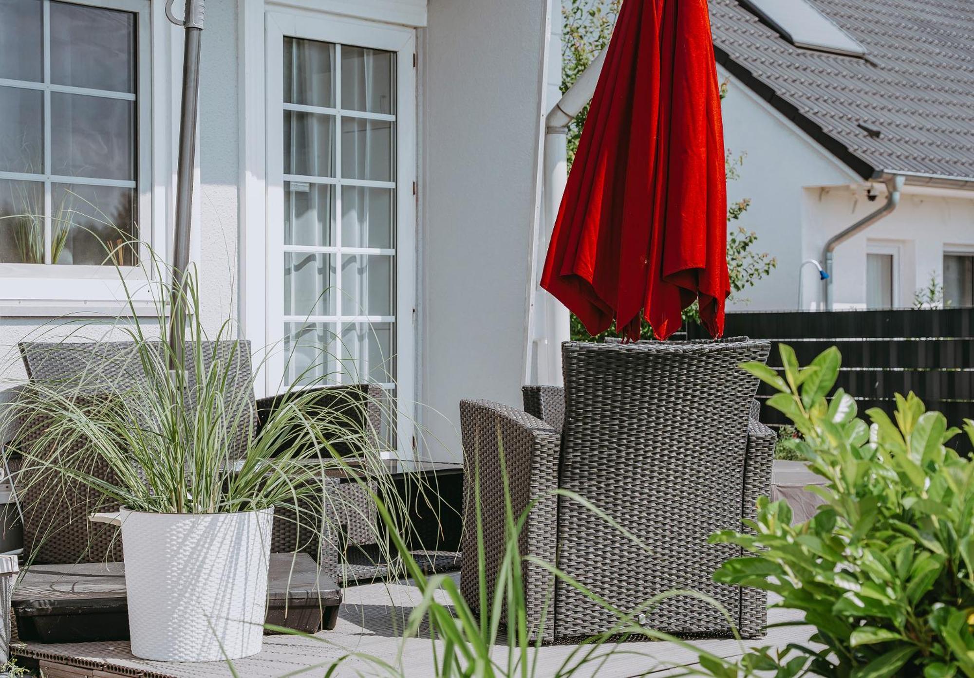 Ferienhaeuser Insel Usedom Haus Samara 8 - Blick Aufs Achterwasser! Whirlpool Und Sauna Lutow Exterior foto