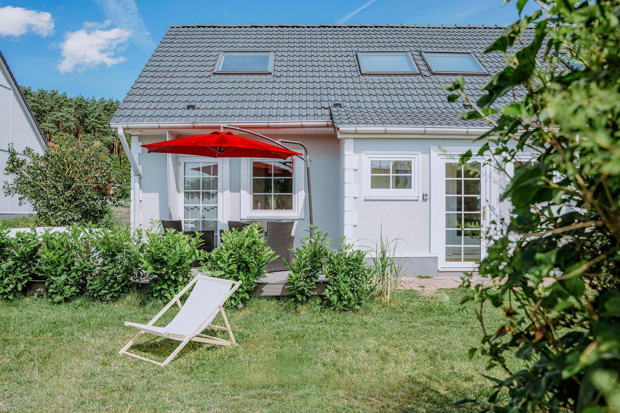Ferienhaeuser Insel Usedom Haus Samara 8 - Blick Aufs Achterwasser! Whirlpool Und Sauna Lutow Exterior foto
